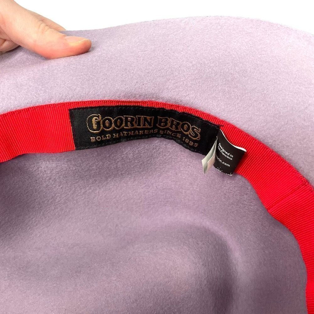 Goorin Bros.‎ 100% wool fedora hat Size L lavender - Picture 7 of 11